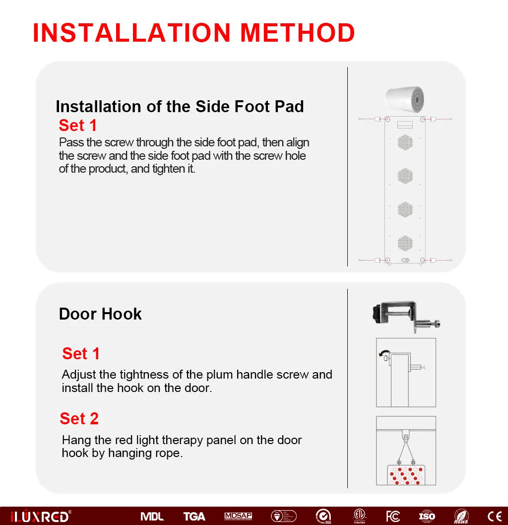OEM ODM Available Stock for Beauty Salon 5 Wavelengths LED Facial Treatment Full Body Infrared LED Red Light Therapy Sauna Panel Bed Device Handheld