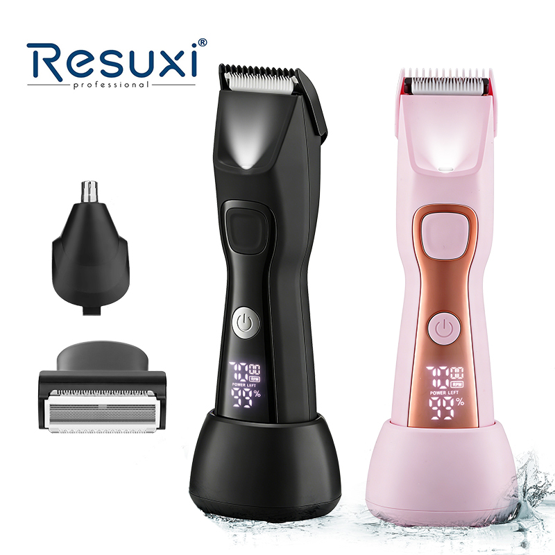 Resuxi HC-0258 Hair Trimmer Painless Face Shaver Bikini Body Ball Trimmer Rechargeable Electric Shaver Nose Hair Trimmer 3 in 1