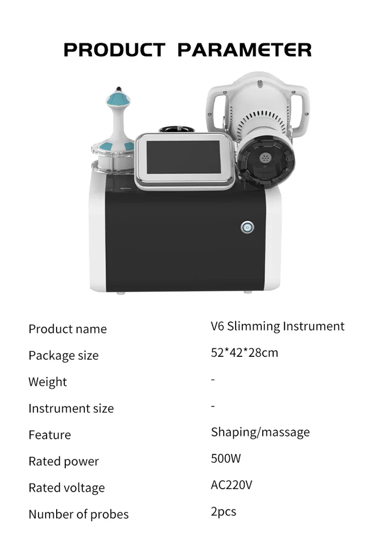 Professional V6 Vela Body Contouring Instrument Non-Invasive Fat Reduction Vacuum Skin Firming Device