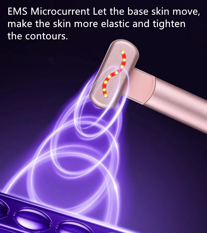 EMS Microcurrent Winkle Removal Red Light Therapy Eye Beauty Device