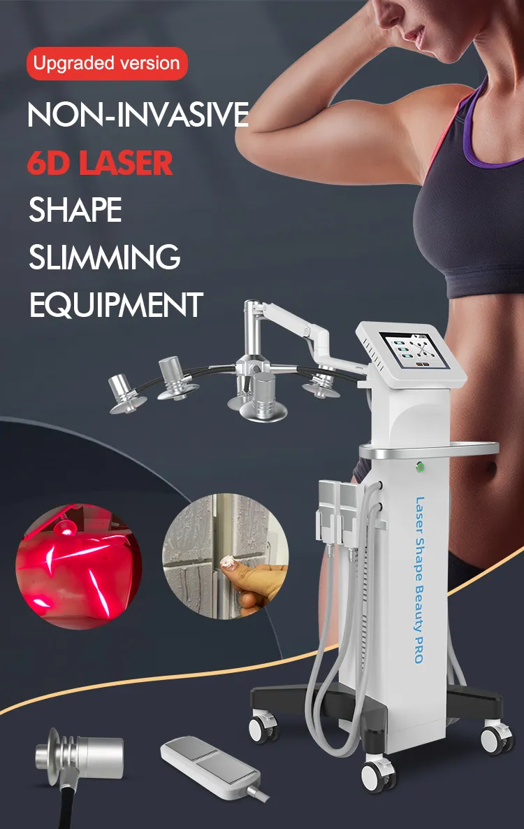 2024 Non-Invasive 6D Lipolaser 635nm 532nm Body Contouring SPA Use Device