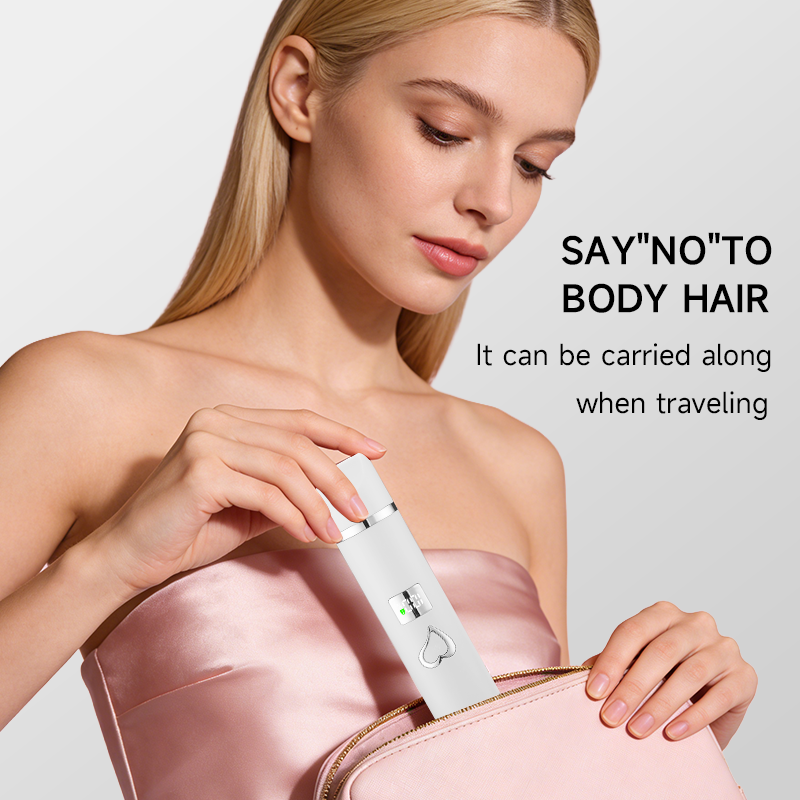 Mini Portable 2-in-1 Lady Shaver Double Head Electric Hair Remover Painless Epilator Light Ladies Hair Removal Device