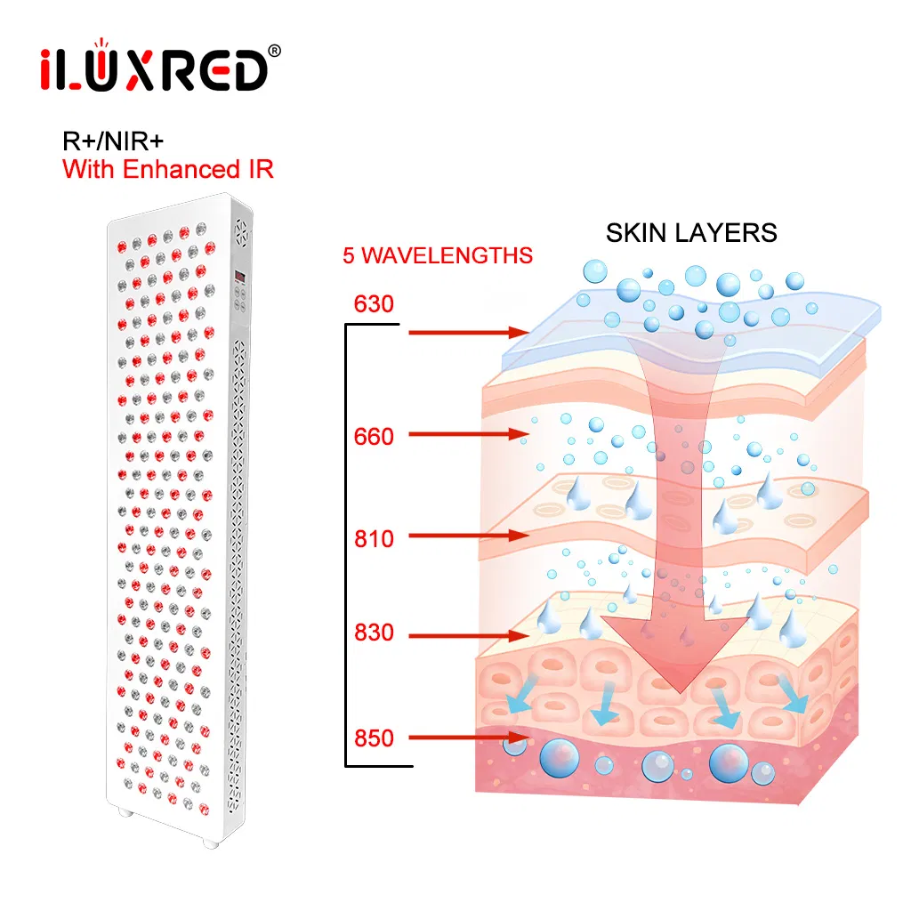 OEM ODM Available Stock for Beauty Salon 5 Wavelengths LED Facial Treatment Full Body Infrared LED Red Light Therapy Sauna Panel Bed Device Handheld