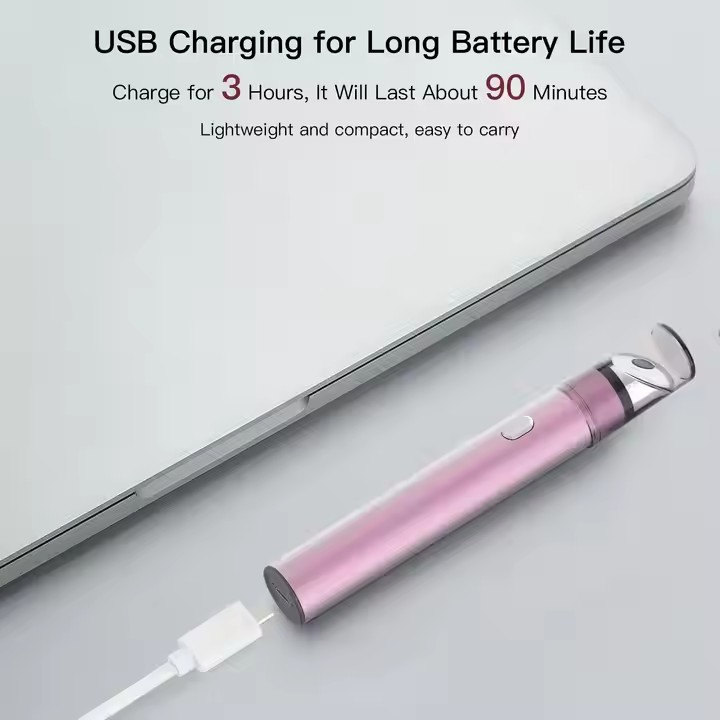 Handheld Red LED Light Electric Smart Eye Massager Beauty Device with Vibration Heating