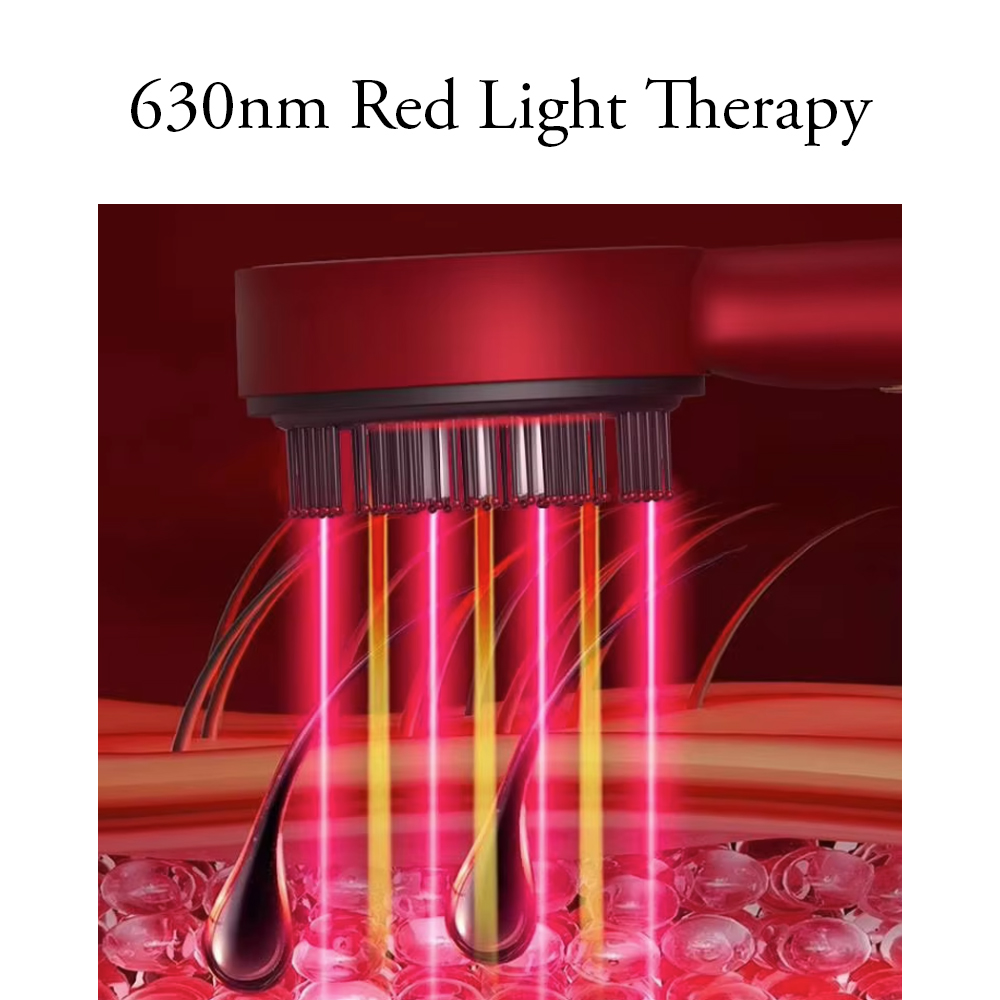 Synogal Red Light Therapy Automatic Massage Anti-loss Hair Electric Oil Applicator Head Scalp Massager