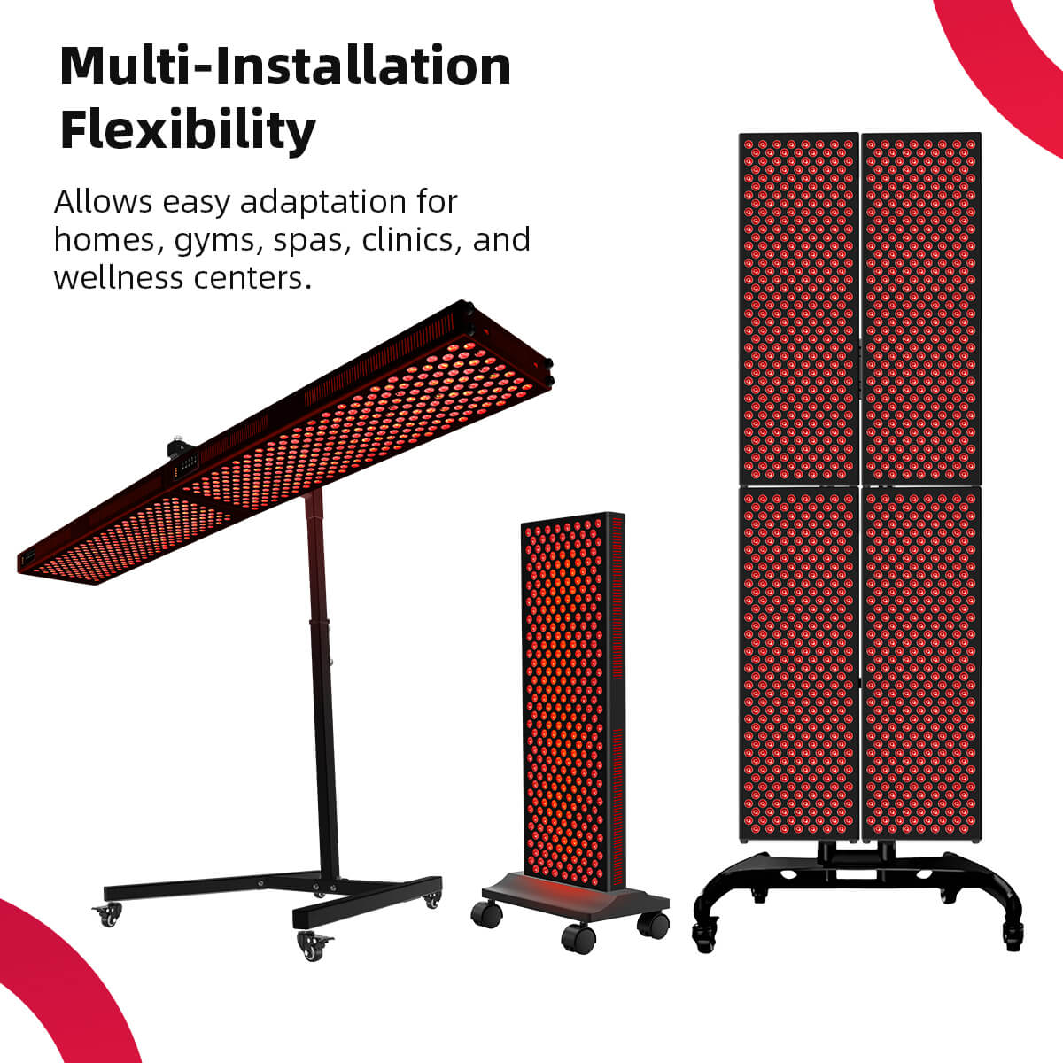 SunPlus 8 Wavelengths Red Light Near Infrared Skin Health Muscle Body Recovery Panel Led Red Light Therapy Panel Full Body