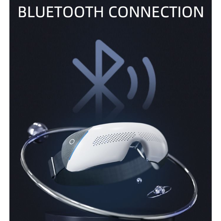 Portable Eye Massager 9D Airbag Pressure, Heat Therapy, 4 Modes Relax Sleep, USB Rechargeable, Bluetooth Control, OEM/ODM