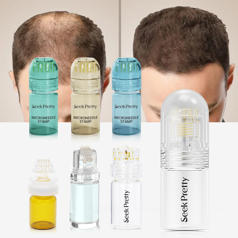 Seek Pretty 0.25mm 0.5mm 0.75mm Multiple Options Available Head Massager Hair Regrowth Microneedle Derma Stamp Device