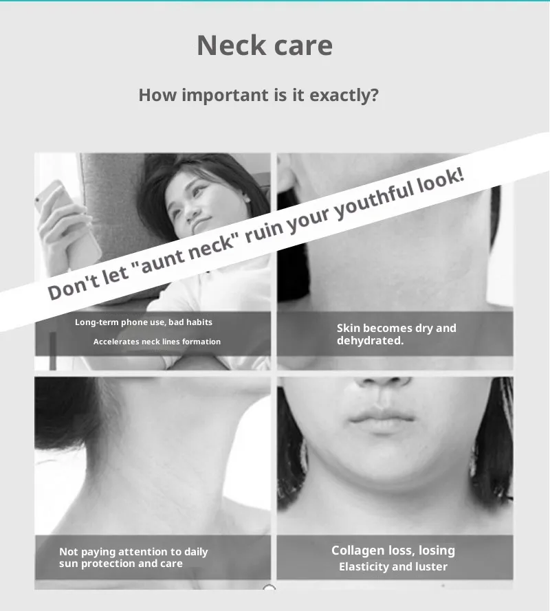 LED Vibration Neck Beauty Device Neck Care Microcurrent Electric Skin Beauty Device
