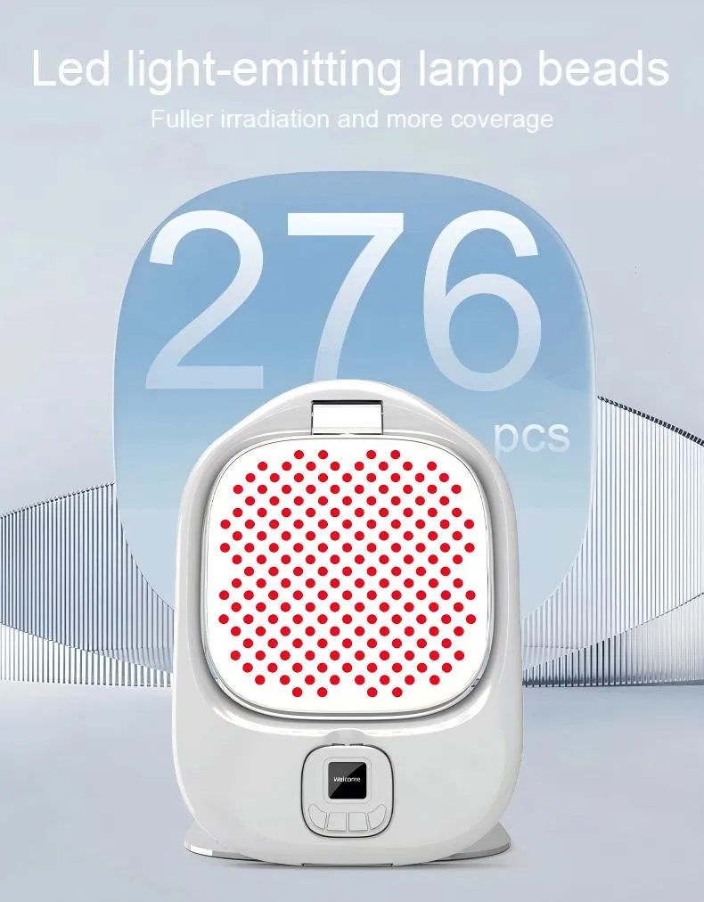 Customized Color Photon Facial Red LED Light Therapy Panel Treating Acne, Wrinkles and Pain Device with Smart Ai Function for Beauty
