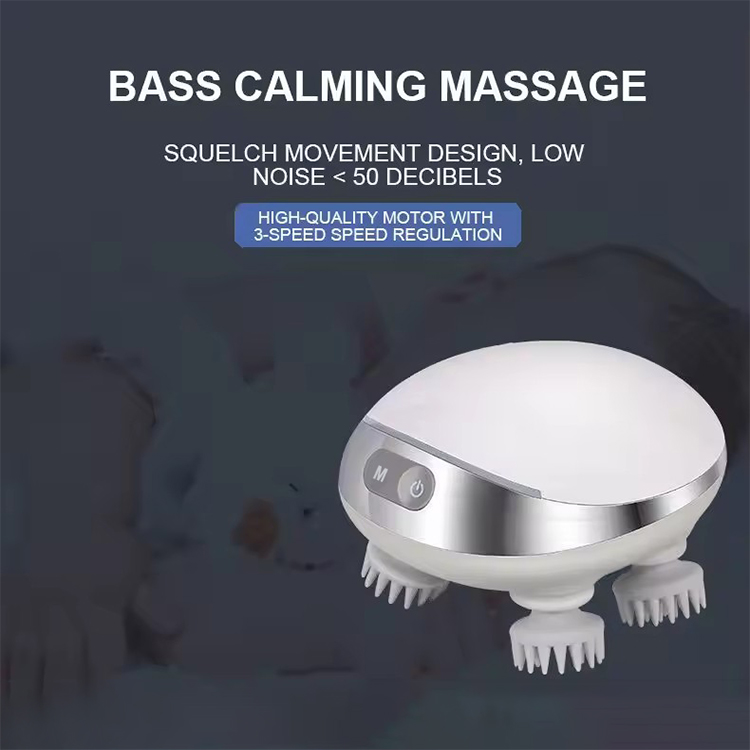 Electric Smart Head Scalp Massager Health Care Relax Neck Body Massage Kneading Vibrating Device Red Light Nourishes Hair