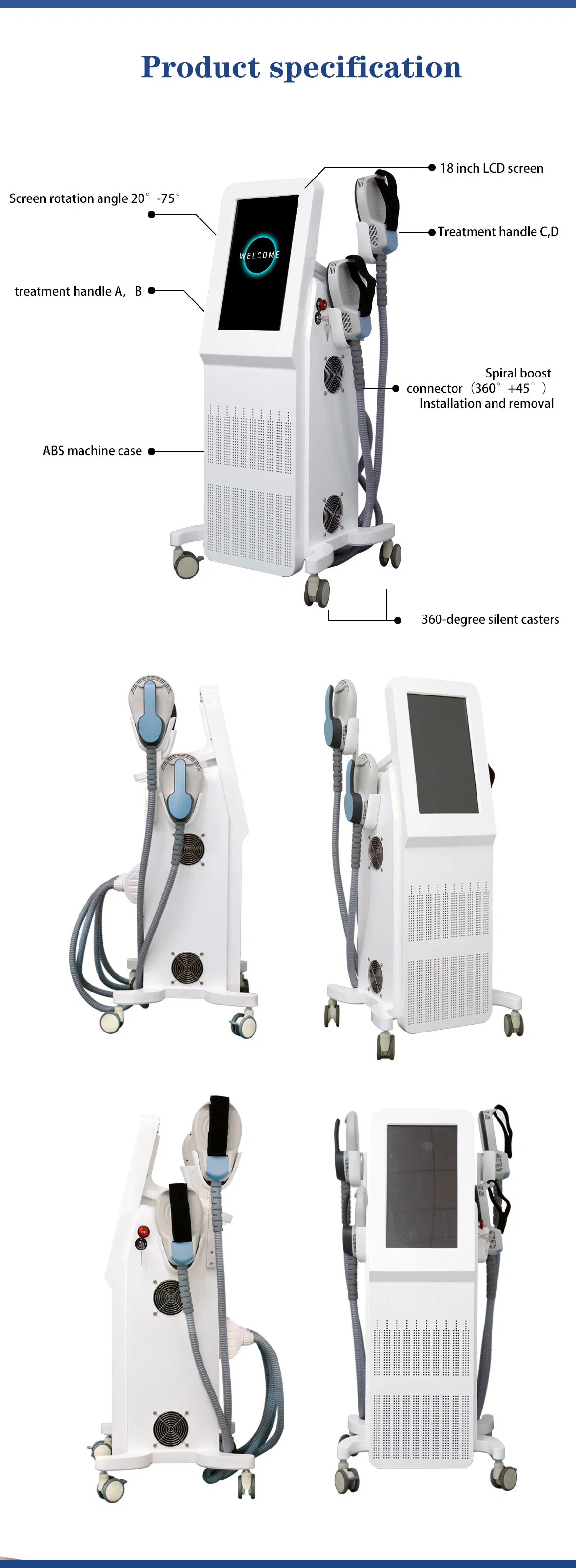 EMS Body Sculpting device specs