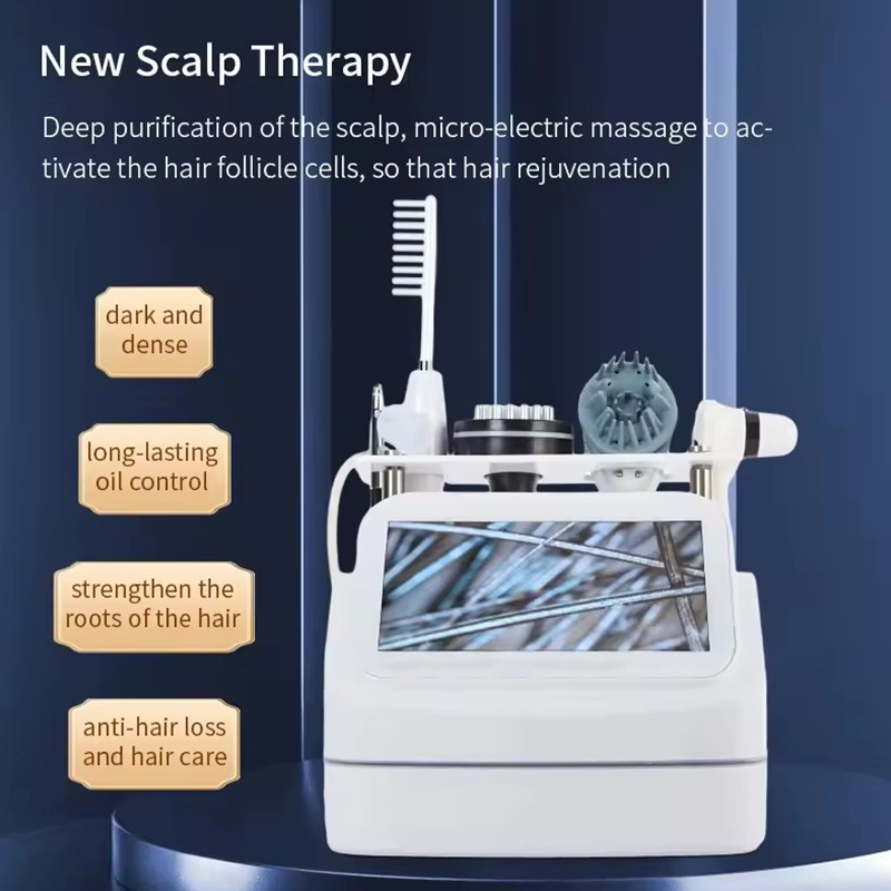 5 in 1 Home Use Hair Analyzer Sprayer High Frequency Scalp Analyzer and Hair Maintenance Massage Hair Regrowth Machine