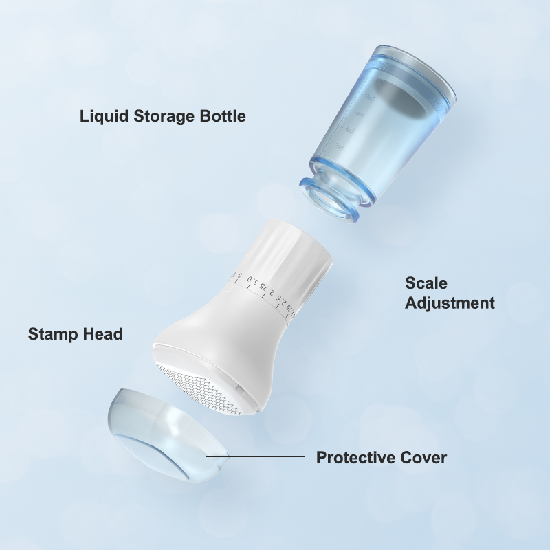 Newest 140 Scalp Massager &amp; Hair Growth Device, Adjustable 0-3.0mm Professional Head Care Tool for Serum Absorption