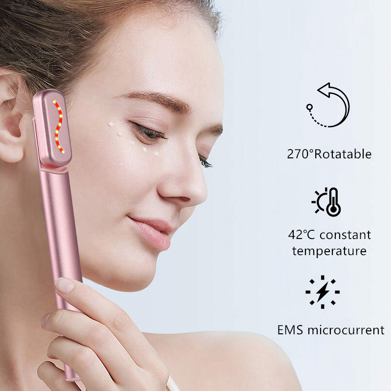 EMS Microcurrent Winkle Removal Red Light Therapy Eye Beauty Device