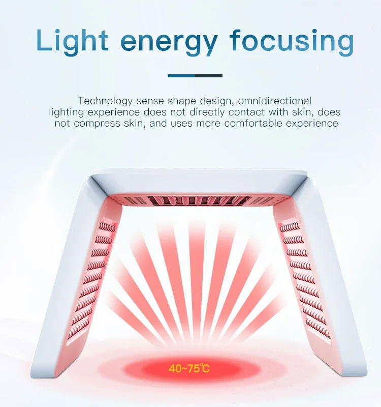 Factory LED PDT Bio Light Therapy Mask Acne Treatment 7 Colors Red Light Therapy Facial Caring Device for Face and Body CE/FDA