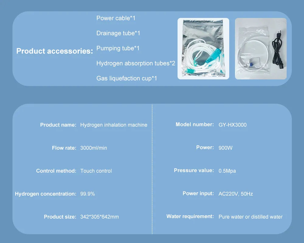 Portable H2 Breathing Machine Hydrogen Absorber Hydrogen Gas Generation Device for Beauty