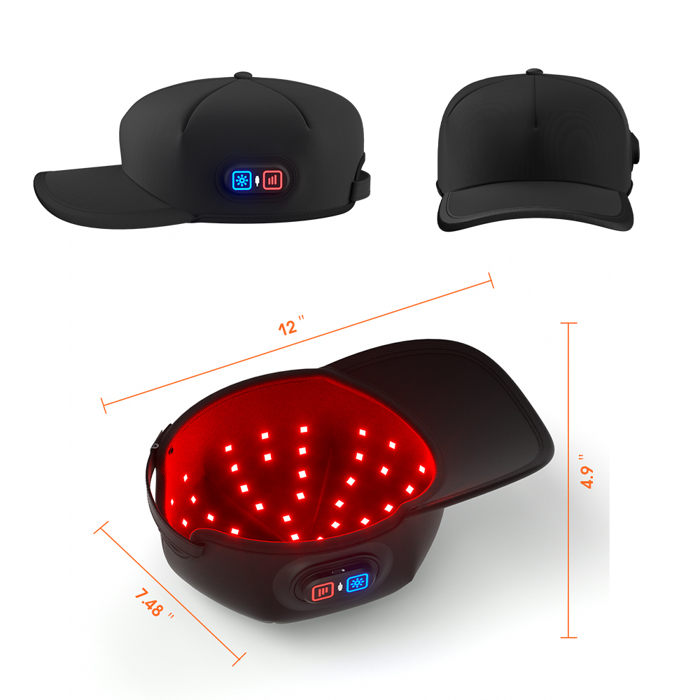 2026 Popular Wireless Red Light Therapy Cap 72 LED Scalp Care Device Award Winning Design Dual Wavelength 660nm 850nm