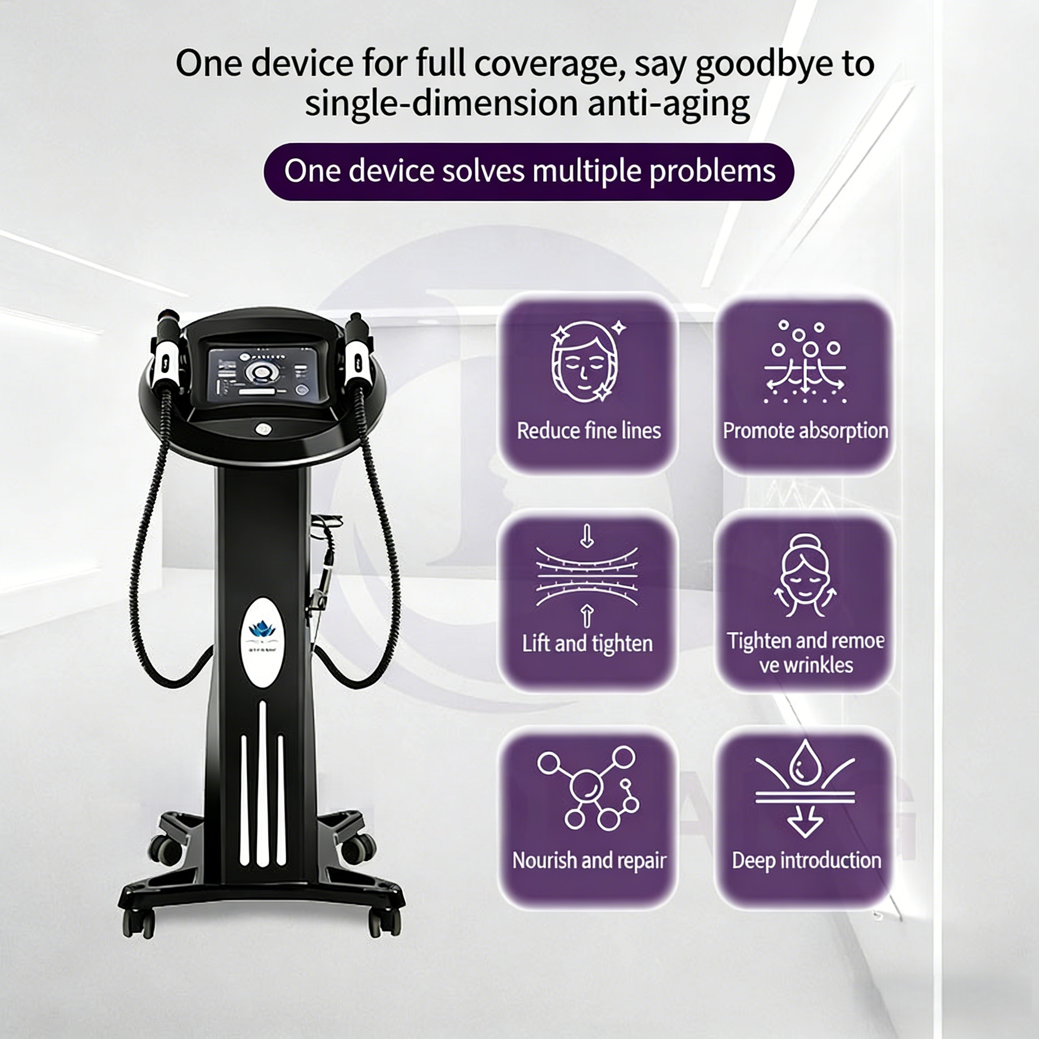 Professional Fractional Cold Nitrogen Skin Rejuvenation Machine for Body Face Eyelid Tightening Lifting Therapy Plastic Material
