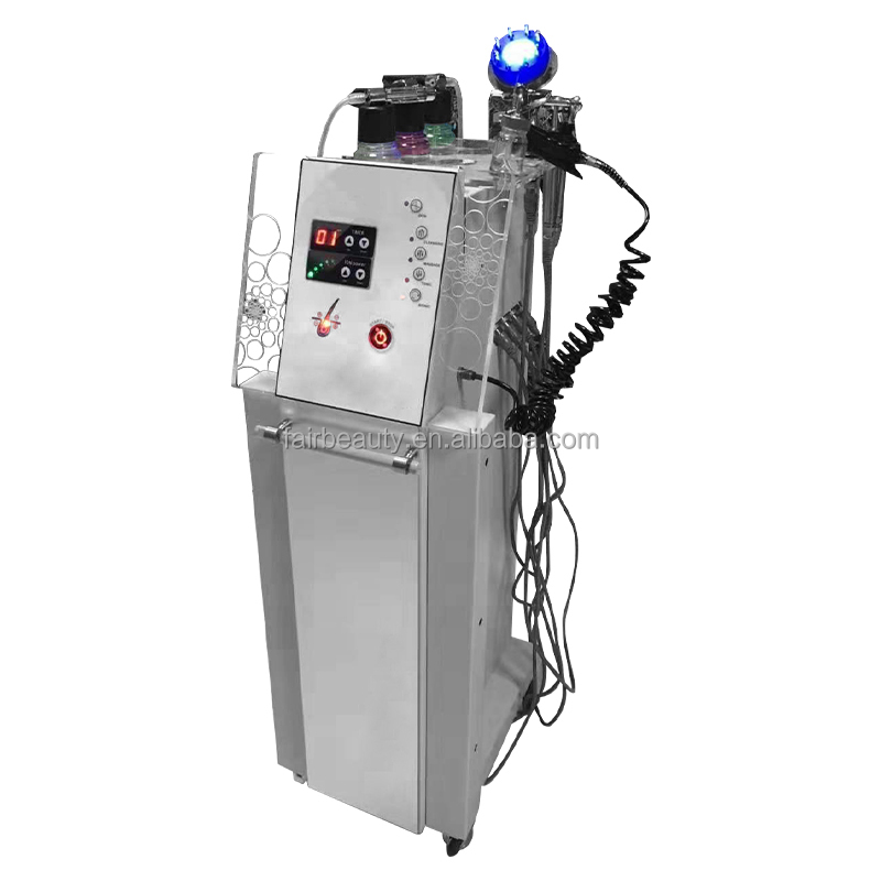 8 in 1 Korea Hair Salon Spa Care Nutrition Hair Regrowth Photon Micro-current Scalp Head Treatment Ai Scalp Hair Analyzer Device