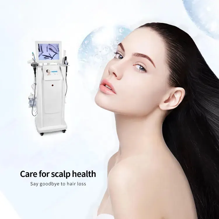 8 in 1 High Frequency Scalp Treatment Machine Microcurrent Hair Loss Care Massage Device