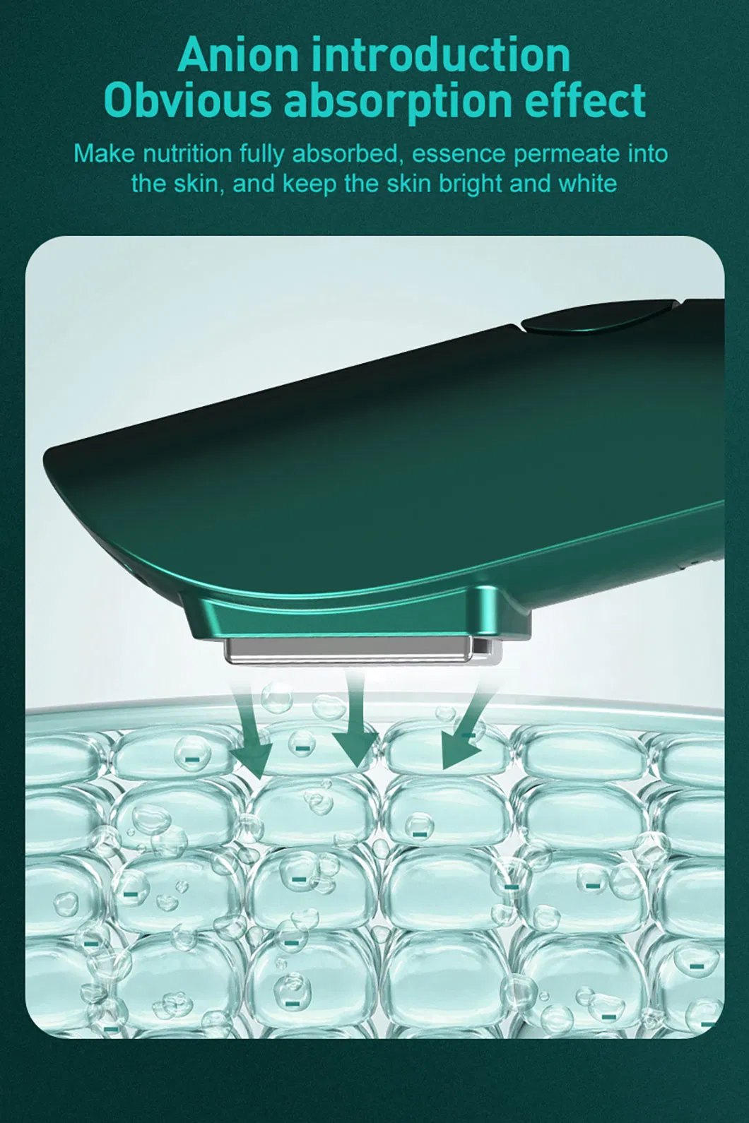 Customized Household EMS Microcurrent Vibration Ion Hot and Cold Anti-Wrinkles Beauty Device