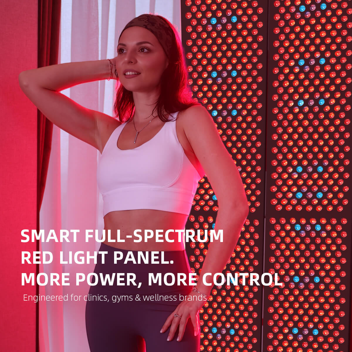 SunPlus 8 Wavelengths Red Light Near Infrared Skin Health Muscle Body Recovery Panel Led Red Light Therapy Panel Full Body