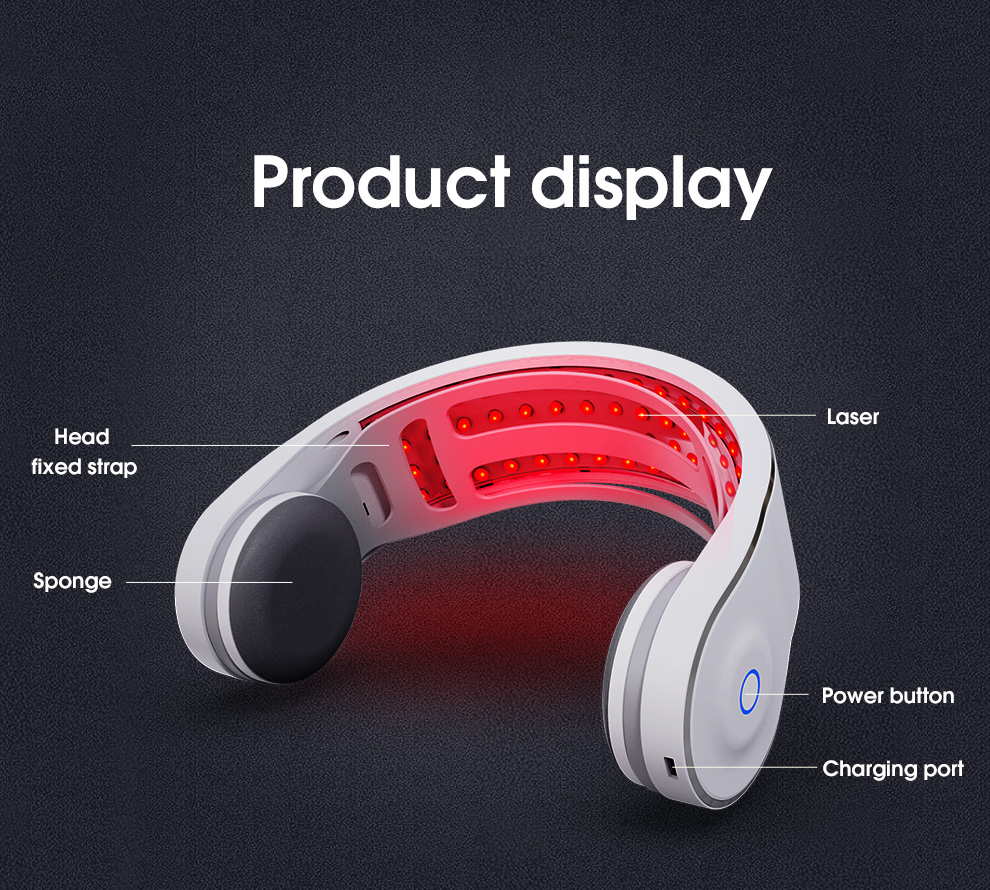 Desktop 650nm Infrared Scalp Care Device Red Light Therapy Hair Growth USB Rechargeable Home Use