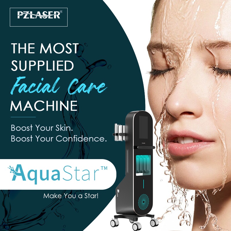 Aqua Star Wholesale Price Multifunctional 12 in 1 Hydra Beauty Facial Skin Care Machine with AI Skin Analysis