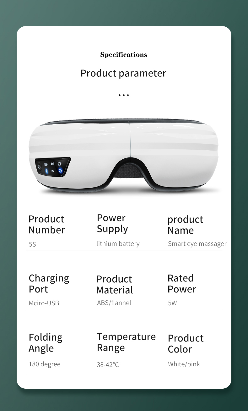 Smart eye massager packaging