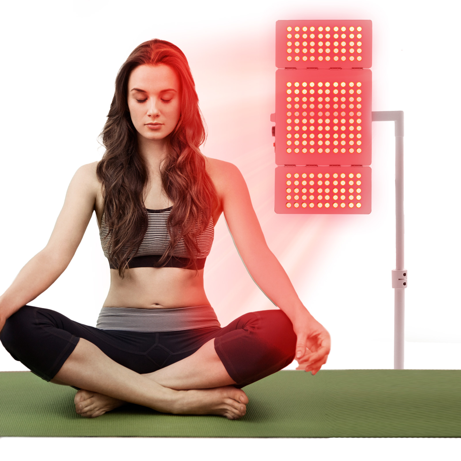 Professional Tri-Fold 1000W Dual Wavelength Red Light Therapy Panel PDT Machine for Home