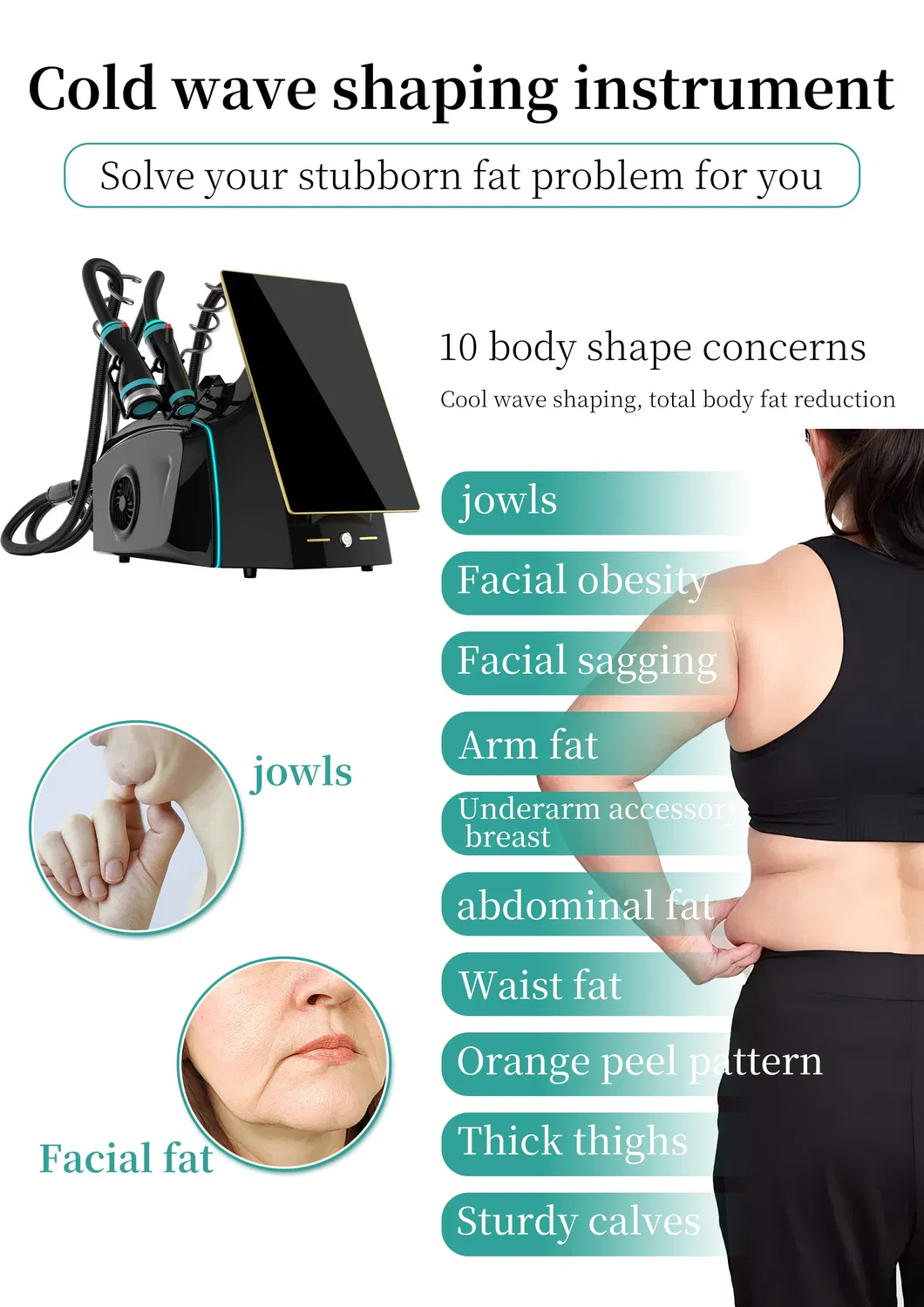 High Performance Cold Wave Slimming Device for Fat Burning and Professional Body Contouring