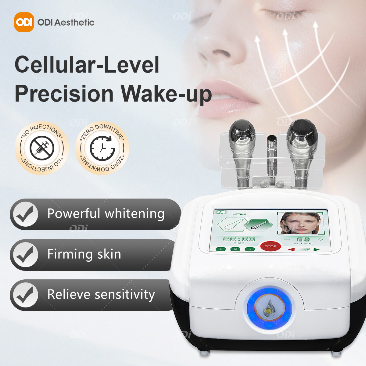 New Arrivals Face Lifting Device Skin Tightening Whitening 1Mhz 3Mhz 10Mhz Triple Ulstrasound Electroporation Machine