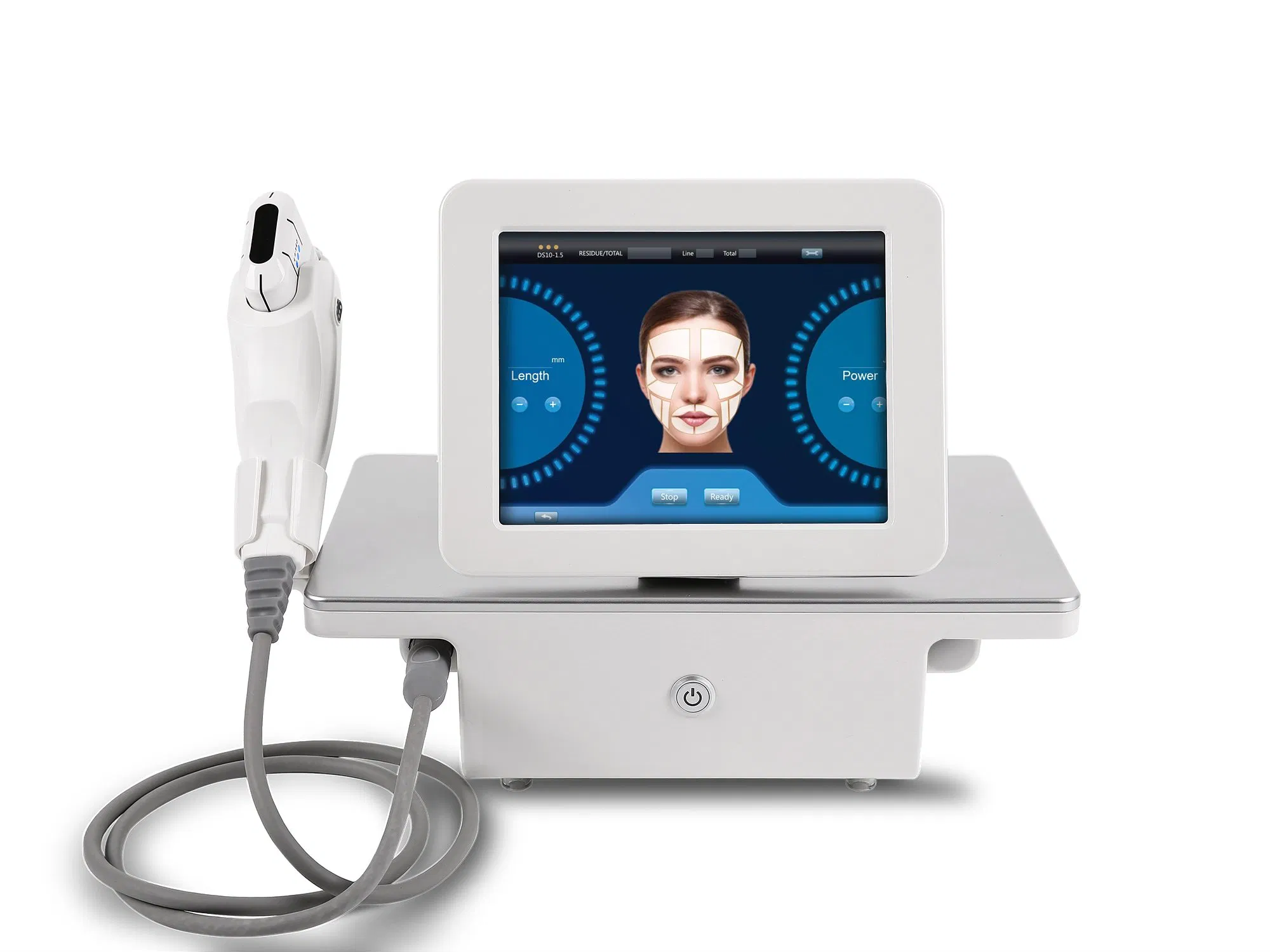 Professional 5 Cartridges Hifu Maquina Facelift Body Slimming Beauty Device