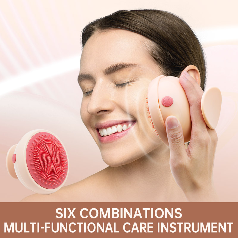 Hot Selling Battery Operated Silicone Portable Head &amp; Hair Massage device Set