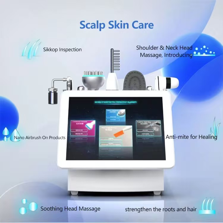 Professional Desktop Hair Follicles Scalp Scanner Hair Analyzer Anti-Hair Loss Skin Scalp Analysis Machine Multi-Plug Compatible