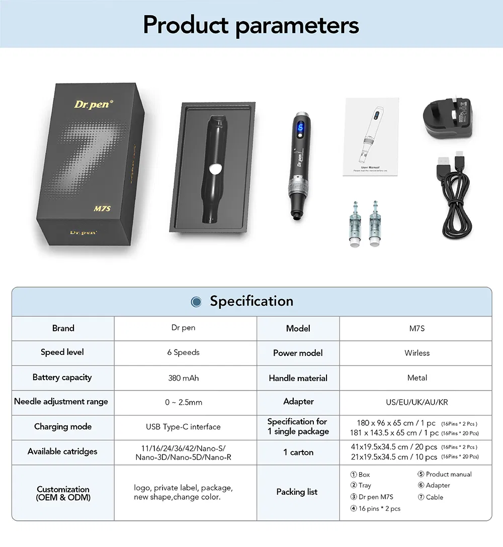 Professional Microneedling Device for Skin Renewal and Rejuvenation