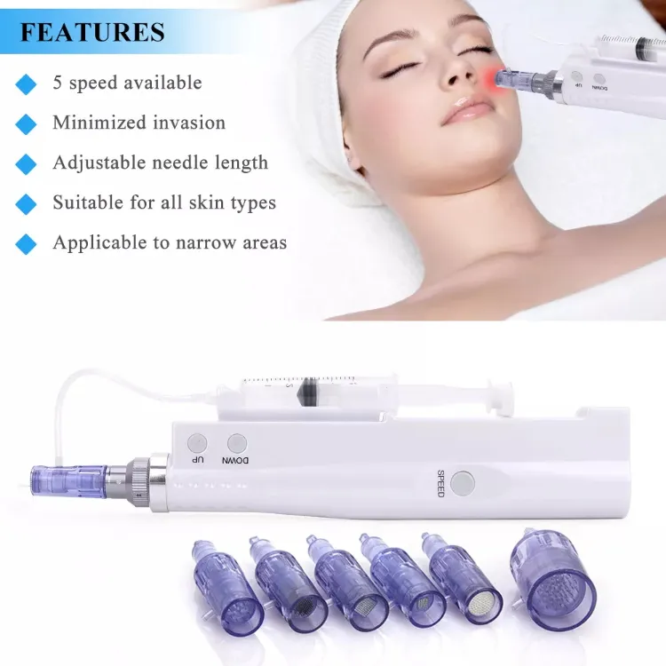 Portable Electric Mini Water Meso Smart Injector Pen Nano Mesotherapy Microneedle Derma Pen Beauty Device