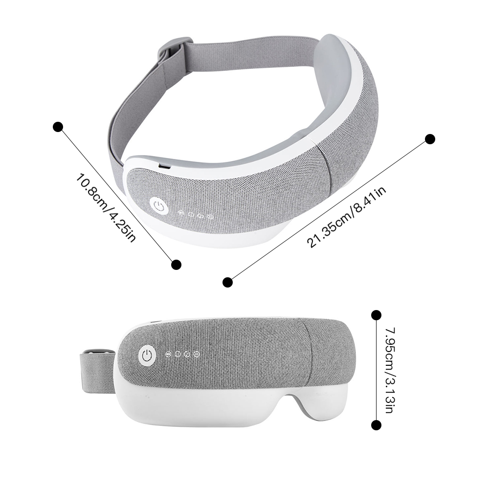 Eye Care Products Air Pressure Eye Strain Heat Compression 5 Modes Smart Vibration Eye Massager With Blue Tooth Music