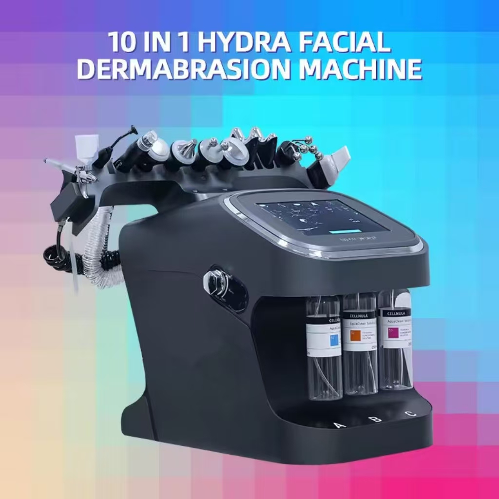 Water Snake Oxygen Facial Machine with Skin Analyzer Multifunctional Water Snake Abrasion Water Facial Care Device