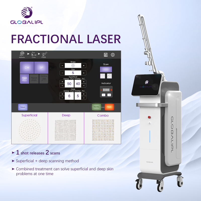RF Skin Rejuvenation Wrinkle Removal CO2 Fractional Laser Facial Tightening Stretch Mark Scar Repair Salon Beauty Device