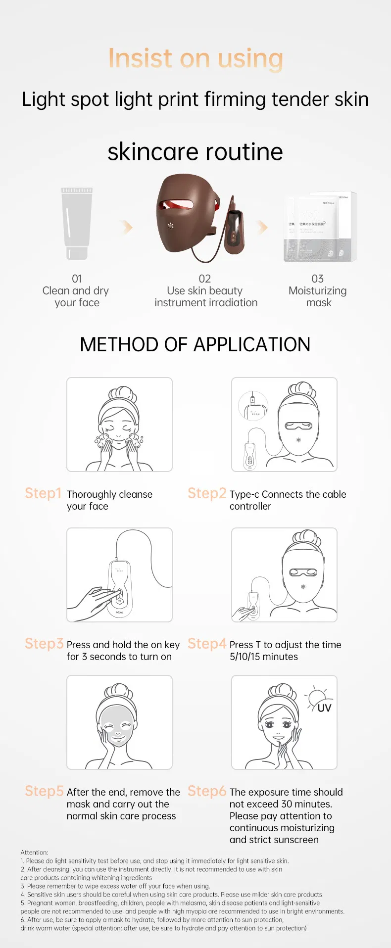 3D Home-Use Facial and Neck Skin Tightening Beauty Device Visual 4