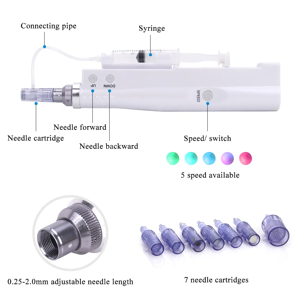 Portable Electric Mini Water Meso Smart Injector Pen Nano Mesotherapy Microneedle Derma Pen Beauty Device