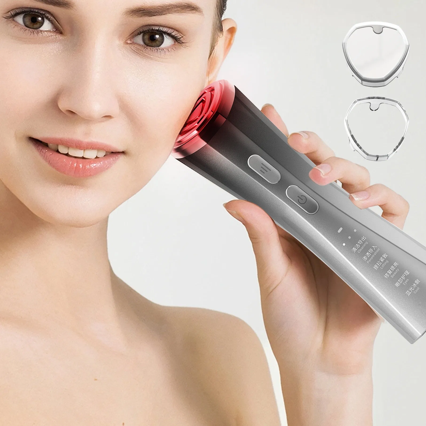 Factory Direct Delivery Blue Light Treatment Ice-Compress Mini Portable RF Beauty Device