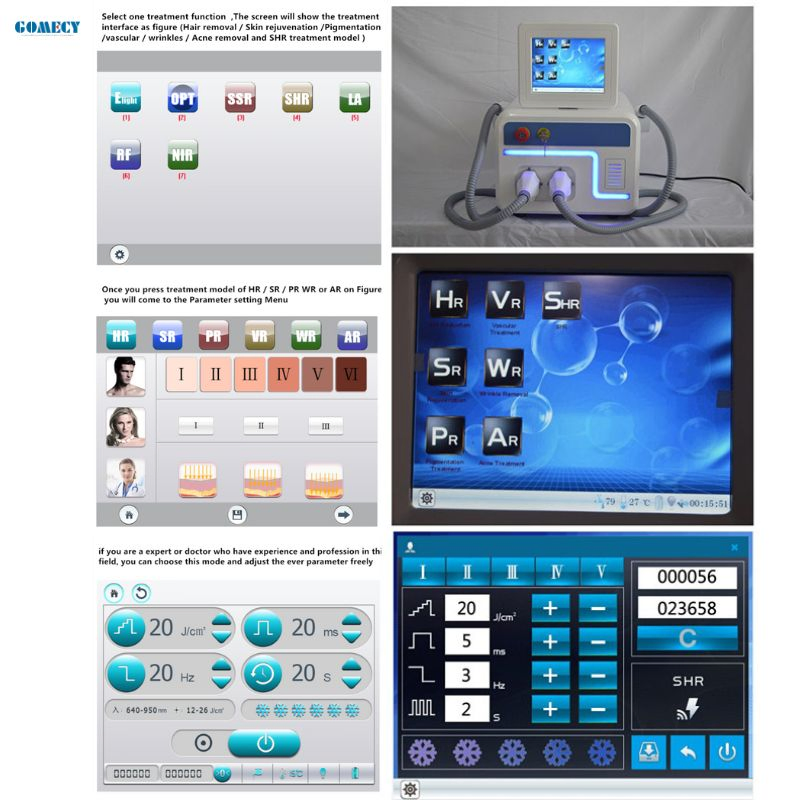 IPL Skin Brightening and Hair Removal Device for Long Term Facial Beauty Care at Home