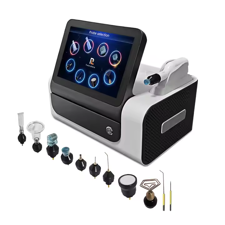 11 in 1 Desktop Cold Warm Plasma Device Hyper Plasma Scalp Diamond Stamp Jet Ozone Technology for Face Body Treatment US Plug