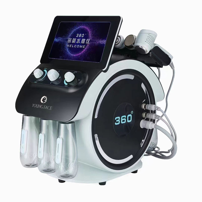 Multi-functional Skin Management Hydro Oxygen Facial Spa Equipment Oxygen Bubble Microdermabrasion Facial Machine Plastic