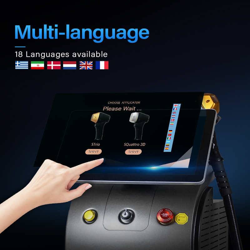CE Marked Professional Diode Laser Skin Rejuvenation &amp; Hair Removal Salon Device
