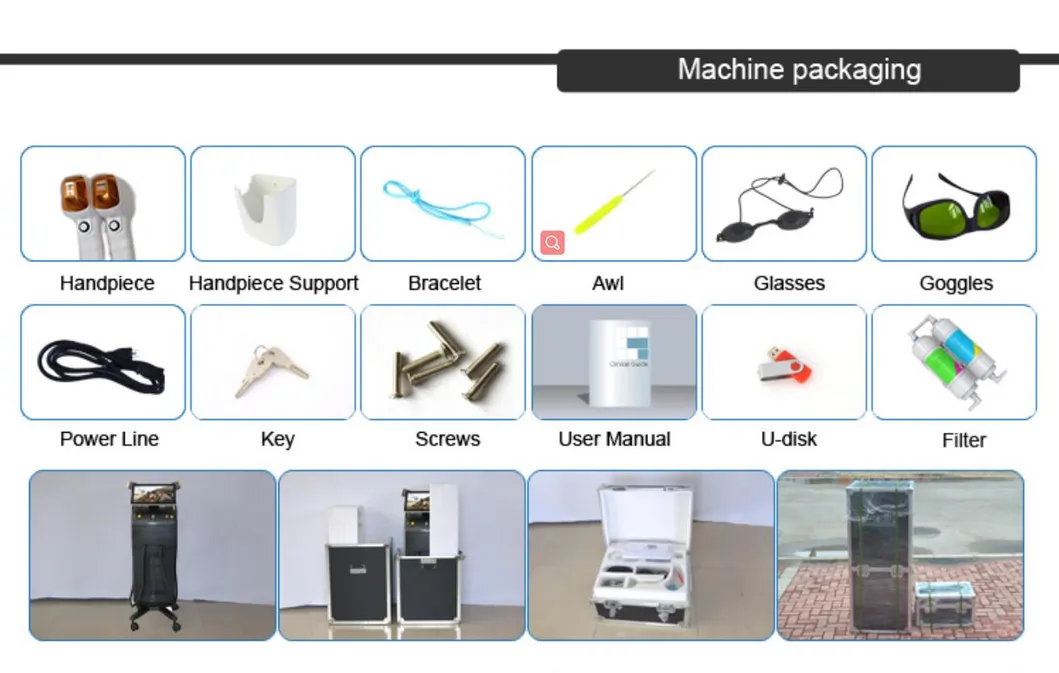 510K FDA Approved Diode Laser Hair Removal Device for Professional Beauty Salon Clinic SPA