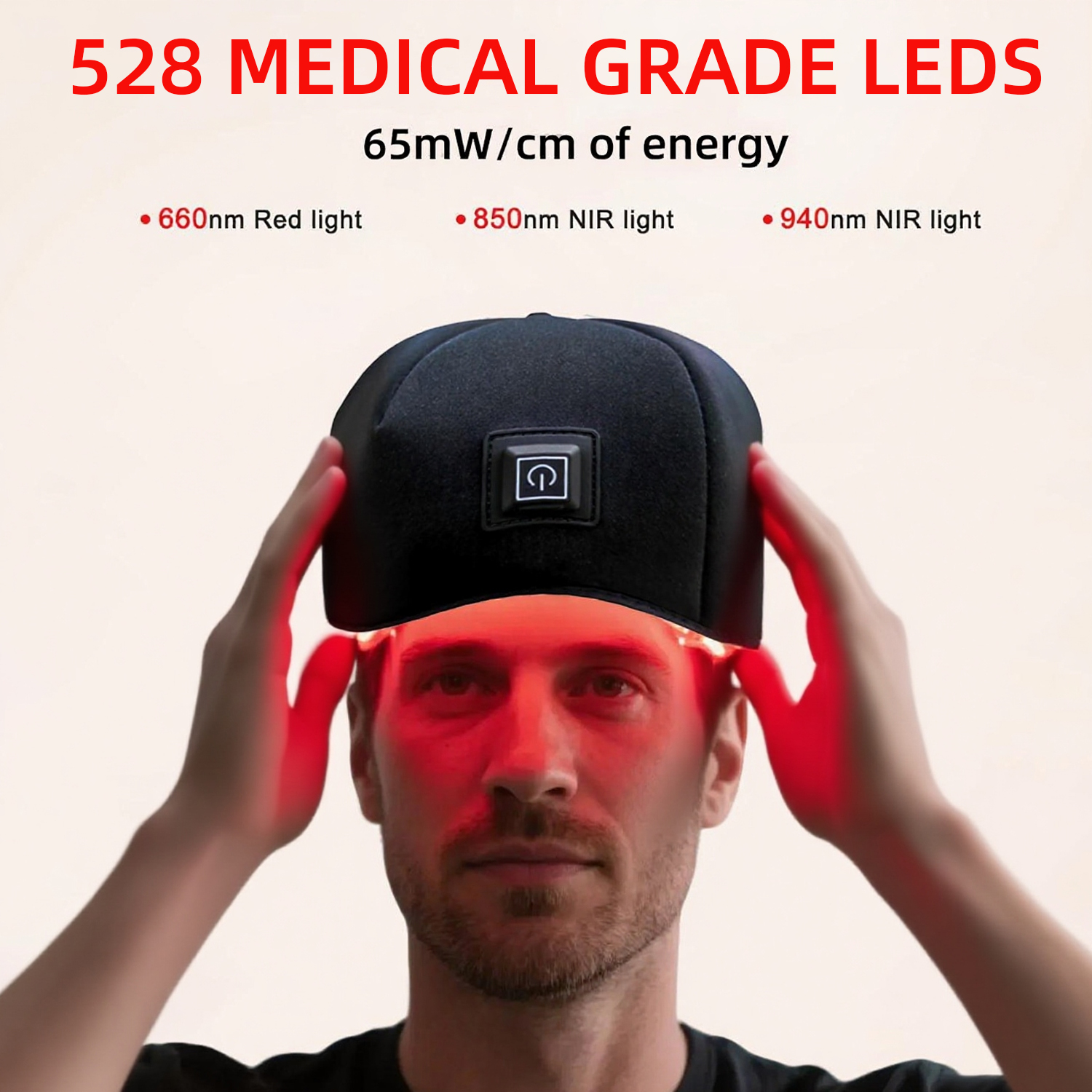OEM Wearable Red Light Therapy Helmet 660nm 850nm Near Infrared LED Device for Scalp Health and Personal Hair Care Spa